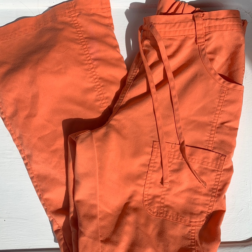 Sanibel Orange Scrub Pants